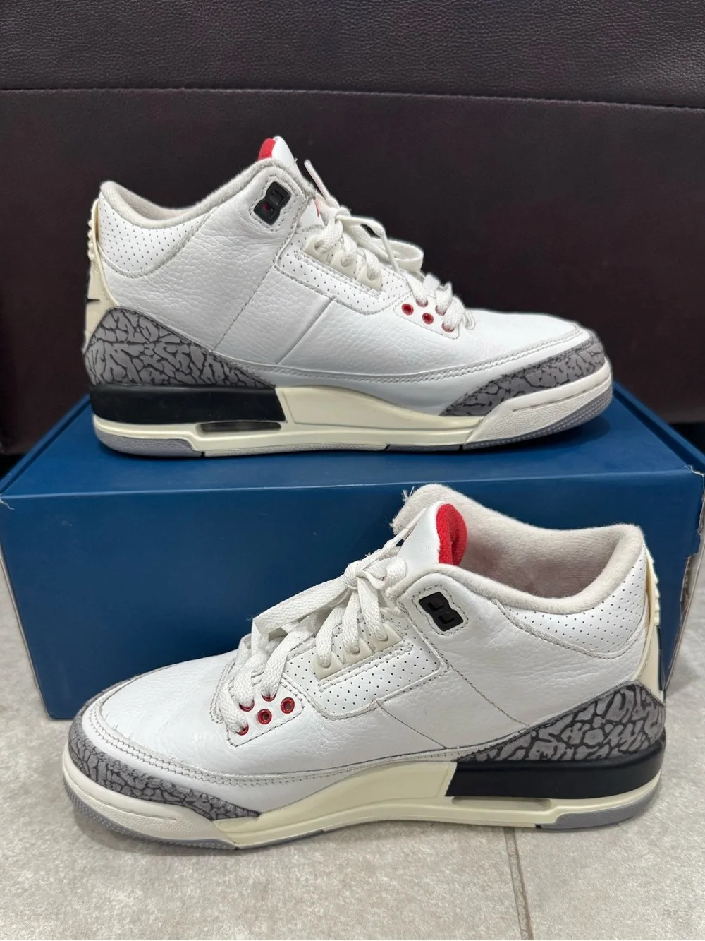 Size 8.5W/7Y Nike Air Jordan 3 Retro White Cement Reimagined DM0967-100 - Picture 2 of 7
